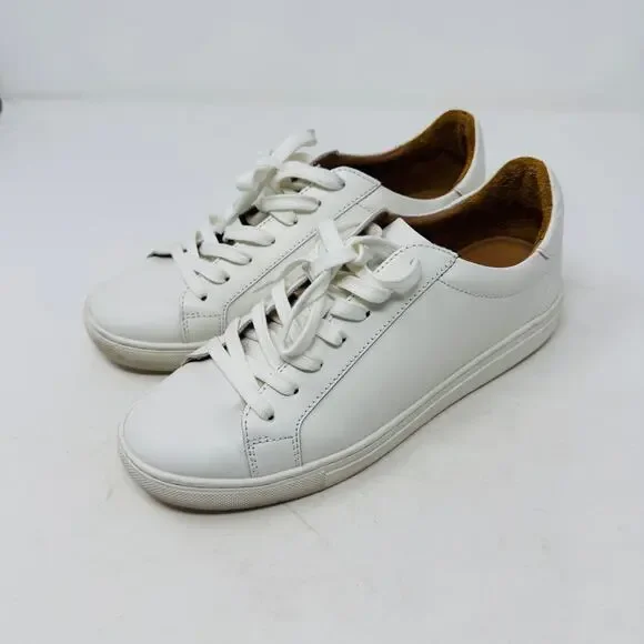 Quince White Leather Low-Top Sneakers with Tan Lining - Picture 14 of 14